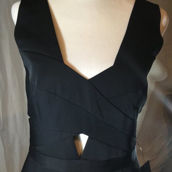 BCBG MAXAZRIA Annalisa Cutout Mini Dress Black Sz 8 NWT - Picture 6 of 7